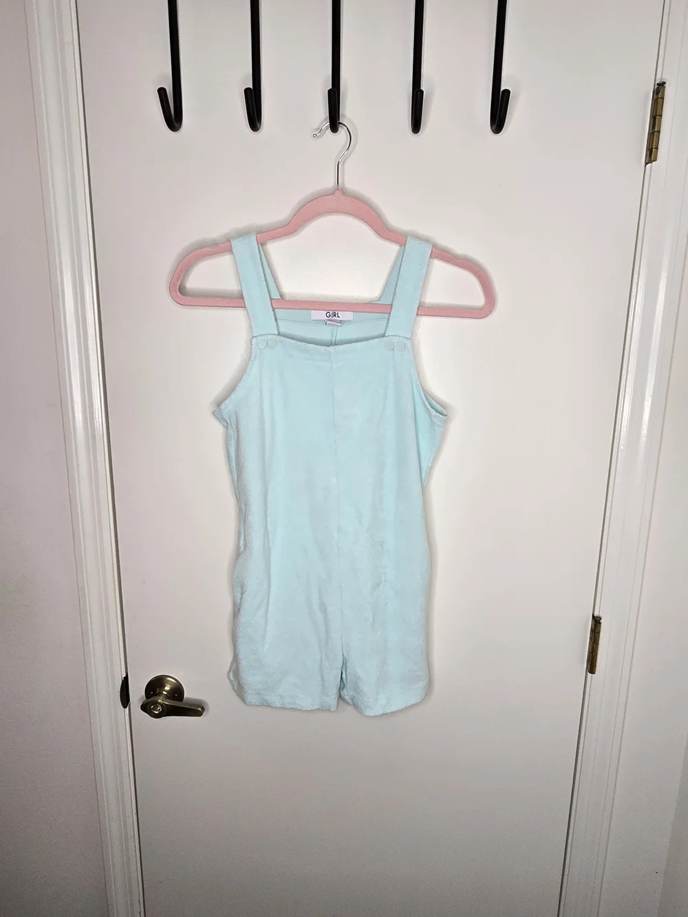 Athleta Girl Jump In Soft Mint Terrycloth Tank Romper